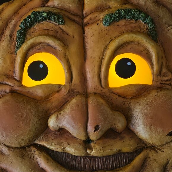 Vintage 2006 Halloween Animated Pumpkin Face Light Up Motion Eyes - Picture 9 of 13